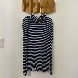 Women’s J. Crew Navy and White Striped Top, Size XS